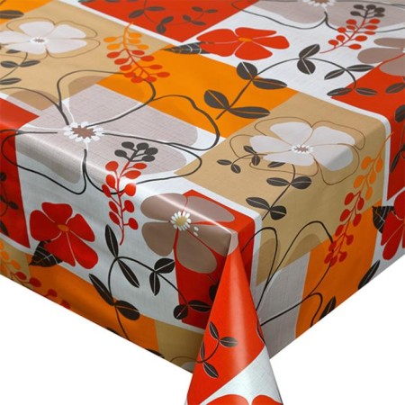 Camelia oilcloth 140 cm, roll 20 m, drawing "Orange"