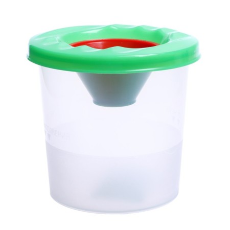 A glass-lid with a lid of 210 ml, calligrata, green