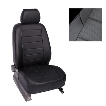 Autorekhly for Kia Optima, 2012-2015, black, eco-leather, set