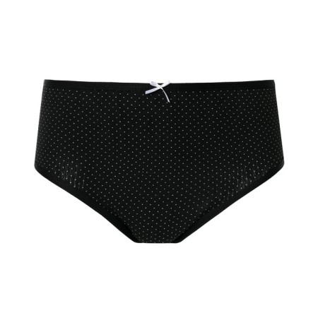 Panties female slips "peas", black color, size 50