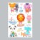 Plastic sticker multi -layer "sea" 50x35 cm