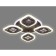 LED ceiling LED with Ambrella Light, Ice, FA281, 4XLED, 69 W, 5175LUM, 3000-6400K, Coffee color