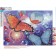 Diamond mosaic 5D "Butterflies" 30 × 40 cm, without a subframe, partial filling