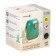 Container for storing baby food, with a spoon of 450 ml, green color
