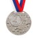 Prize medal 058 diam 5 cm. 2 place. Color ser. With a ribbon