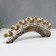 Polystone souvenir "Seven white elephants with a blanket from the Arab carpet on a horn" 11.5x31x5 cm