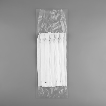 Lightning "Spiral", No. 3, non -proceeding, castle machine, 16 cm, white color-2