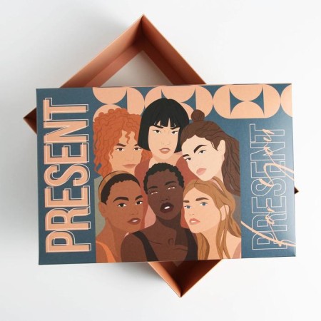 Gift folding box, packaging, Girl, 30 x 20 x 9 cm-3