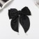 Hair hairpin "Julia" double bow, 18x15 cm, black