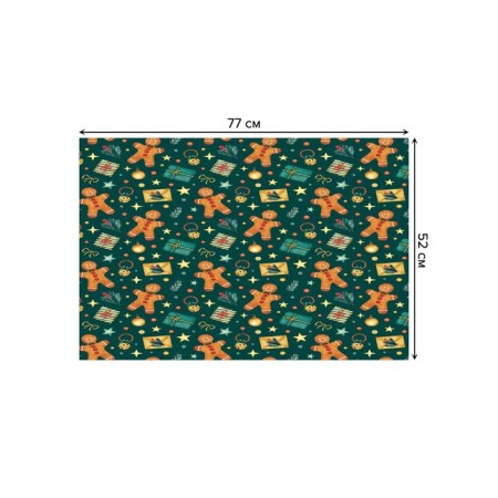 Bathroom mat "Christmas mood", anti -slip, size 52x77 cm-1