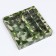 Box for 8 sweets + chocolate, with a window, "camouflage", 17.7 x 17.85 x 3.85 cm
