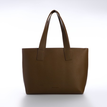 Female bag Textura, chover, large size, brown color