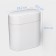Garbage bucket Savanna, 9 l, white color
