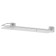 Shelf with holders, width 40 cm, matte glass, chrome