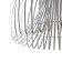 Ceiling lamp "Lif" silver 1x40W, E27, 60x60x71 cm