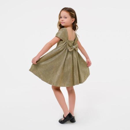 Dress elegant children's KAFTAN, p. 30 (98-104 cm), golden