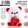 Soft toy "You are my happiness", Bear , 17 cm, with a heart, mix