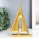 Polystone Shipyard souvenir gold 13.4x20.3x3.6 cm