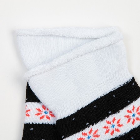 Women's socks "Snowflakes", black color, size 23-25-2