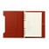 Organs on the rings, A5 format, 90 sheets, line, cover of the leather mix, with an elastic band for a handle