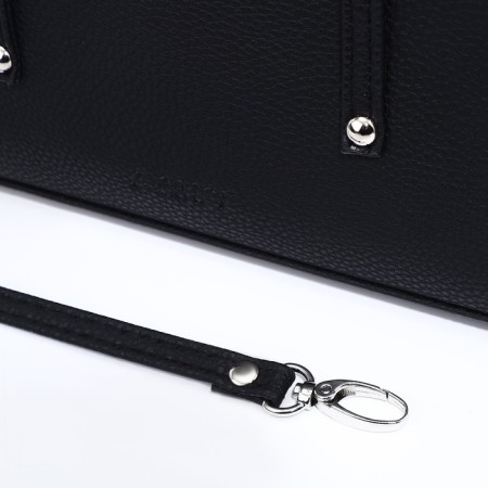 L-Craft tout bag with lightning, black color-5