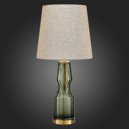 ST LUCE bedside lamp. SL1005.904.01. Saya. 1x40 W, E27, 35x35x72 cm, olive color, brass-4