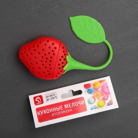 Toll for tea "Strawberries", 19 cm, red color-3