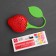 Toll for tea "Strawberries", 19 cm, red color