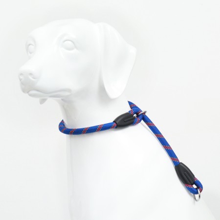 Collar - dog noisy, 1.2 x 60 cm, blue -red-4