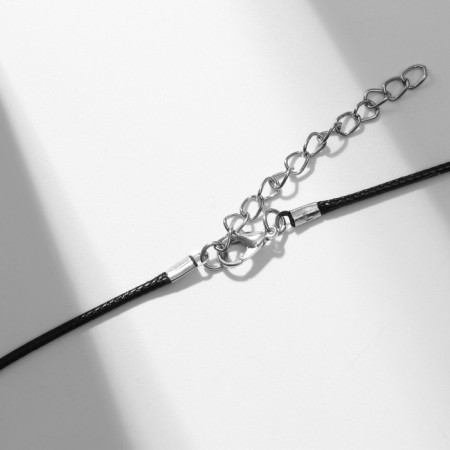 Unisex "Cross" with a skull, color black silver on a black lace, 51 cm-1