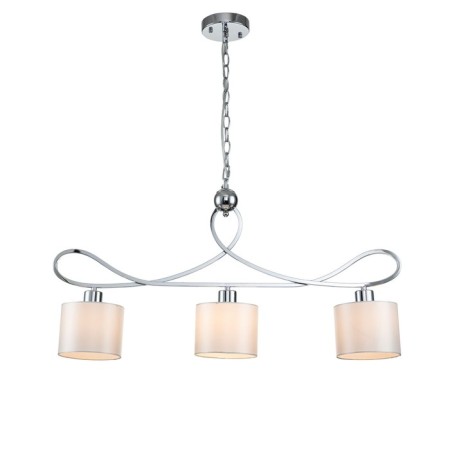 Suspended Indigo, 13011/3P Chrome. 3x60W, e27, 840x150x450/1650 mm, white color