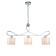 Suspended Indigo, 13011/3P Chrome. 3x60W, e27, 840x150x450/1650 mm, white color
