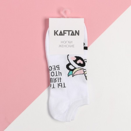 Women's socks shortened kaftan "panda" p. 36-39-2