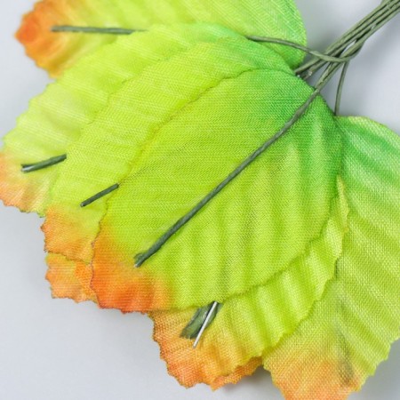 Decor for creativity "Birch sheet" autumn (1 set = 1 bouquet) in the bouquet 10 pcs-2
