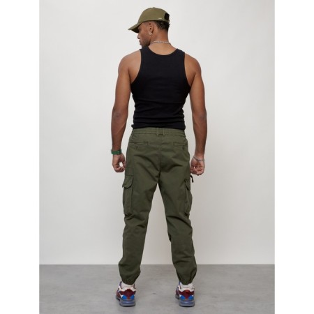 Cargo jeans men, size 44-46, khaki color-7