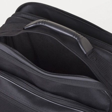 Male bag on lightning, luris, long belt, black color-4