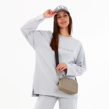 Female bag, cross-body, on lightning, khaki color-9