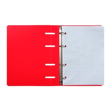 A notebook on rings A5 80 sheets in Calligrata Calges Red, plastic cover, OFSET MIX OFSET (2 colors)-10