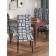 Case for the chair "New Year's postage stamps", decorative, velor