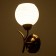Bra "Iva" 1x40W E27 bronze 23x23x17cm