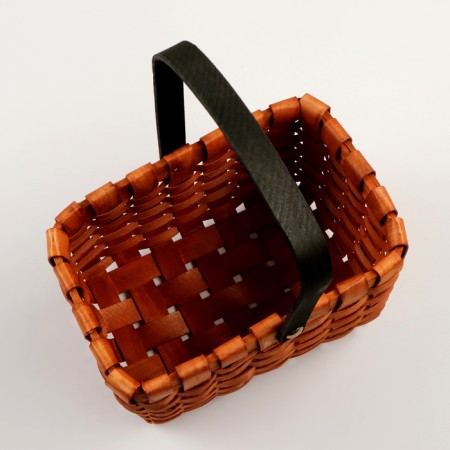 Wicker basket, 22 x 15 x h12.5/26 cm, sequoia, brown-3
