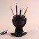 Interior subject "Mr. Green" A lover of silence 11.1*9.7*8.5 black ceramics