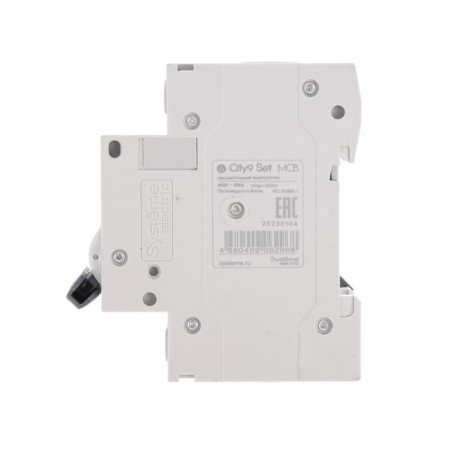 The circuit breaker SE CITY9 SET, B, 20 A, 2P, 4.5 KA, 230 V-4
