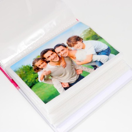 Photo album in 100 photos "Twin" pink-3