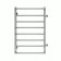 Water towel Terminus "Euromix" P8, 500x800 mm, side connection, chrome