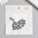 Decor for creativity Metal "Little Flower" silver 1.2x0.9 cm