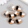 Button plastic for creativity "Geometry in the Circle" 2.3x2.3x1 cm