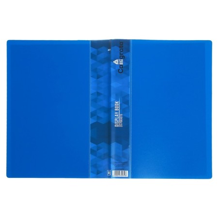 Folder with 20 liners A5, 500 μm, Calligrata, 9 mm, pocket on the spine, blue-2