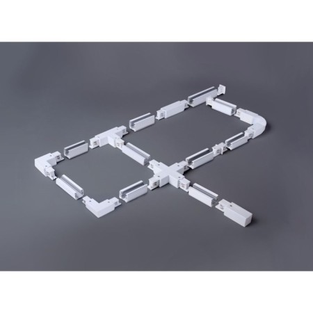 Connector T-shaped for a three-phase busbar, left Elektrostandard, 163x97x33 mm, white color-1