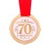 Medal in the velvet box "Happy 70 Years", Diam. 5 cm